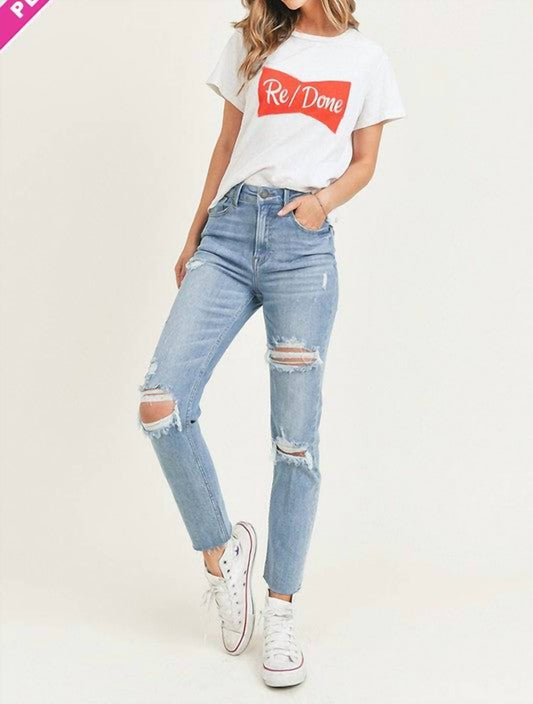 Deena Relaxed Fit Skinny Denim - VOLUME