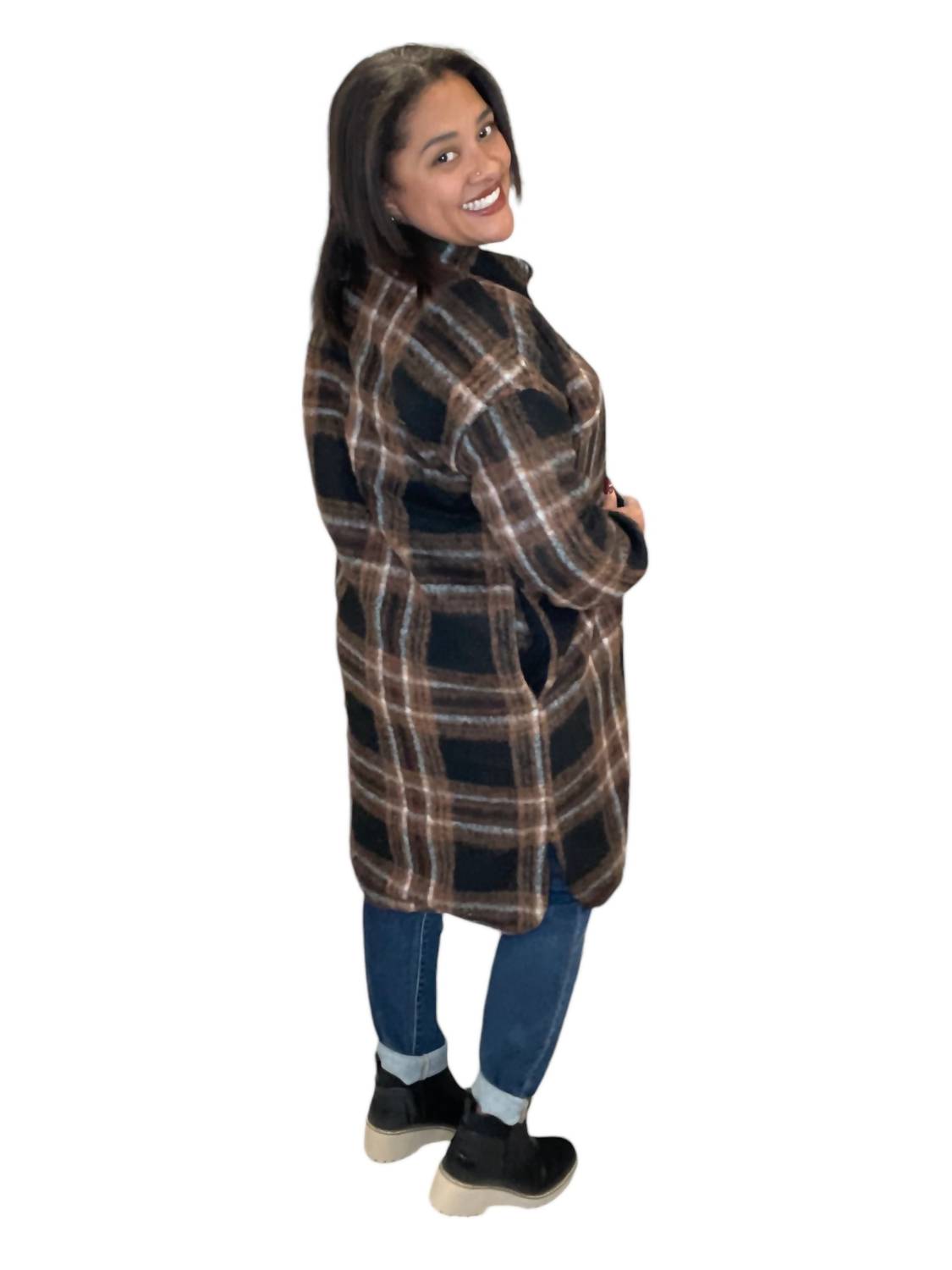 Saltwater Luxe - Plaid Button Up Jacket