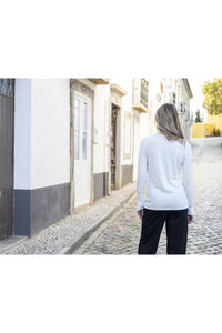 Marble - Chevron Knit Turtleneck Sweater