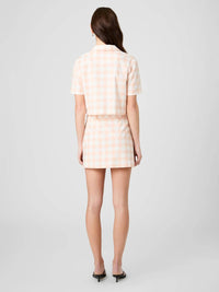 French Connection - Aspen Linen Gingham Crop Shirt