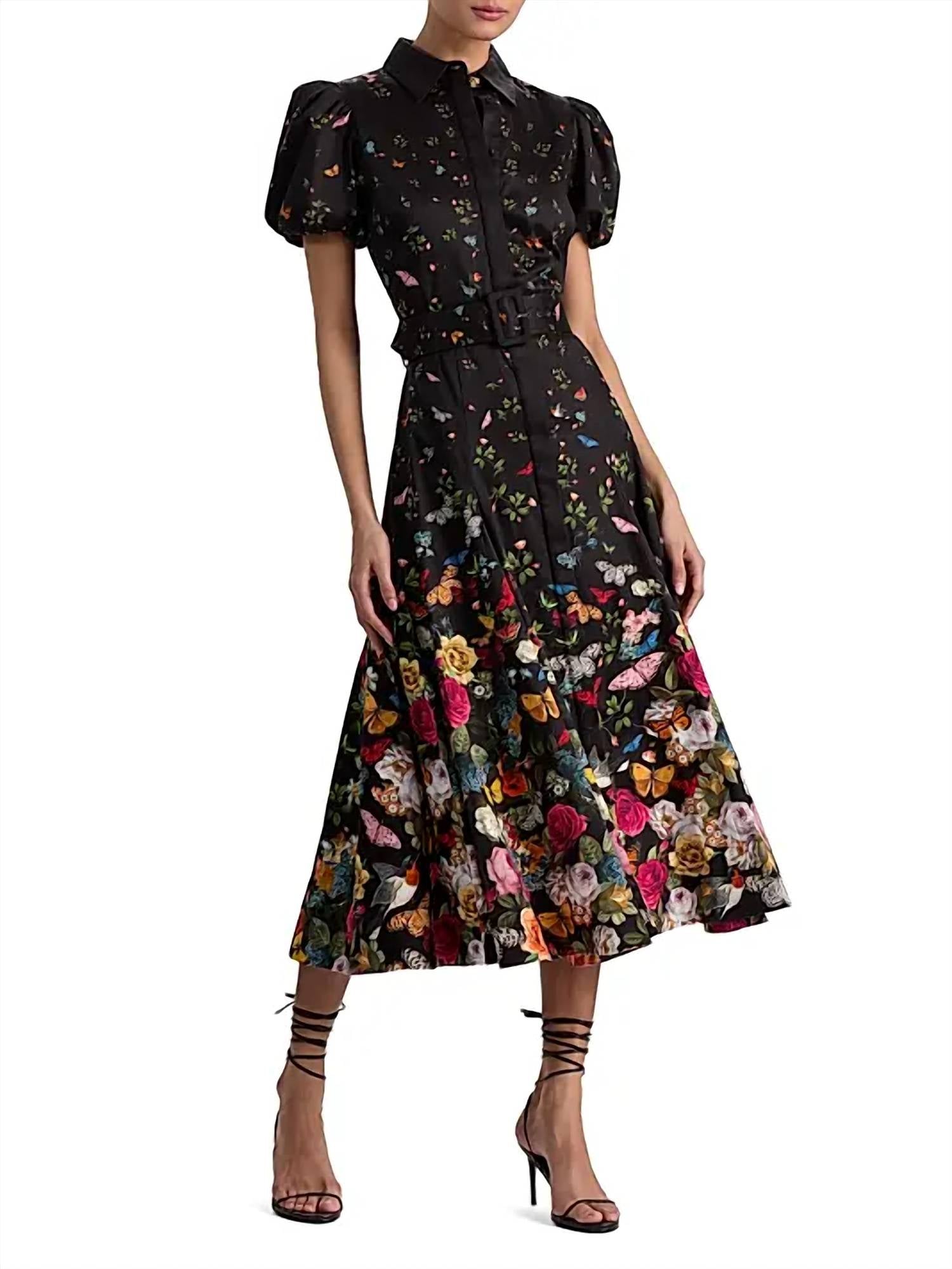 Alice + Olivia - Henrietta Full Flare Midi Dress