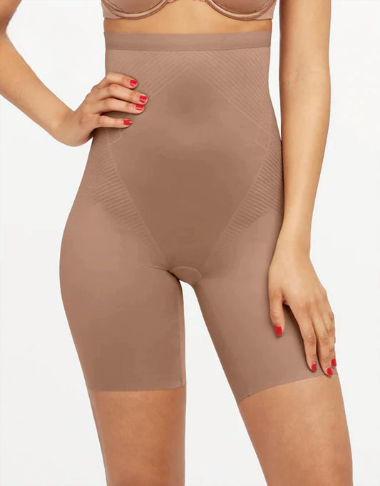 Spanx - High-waisted Mid-thigh Shorts