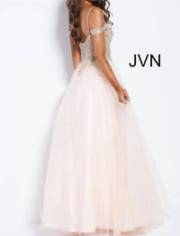 Jovani - Embellished Off The Shoulder Prom Ballgown