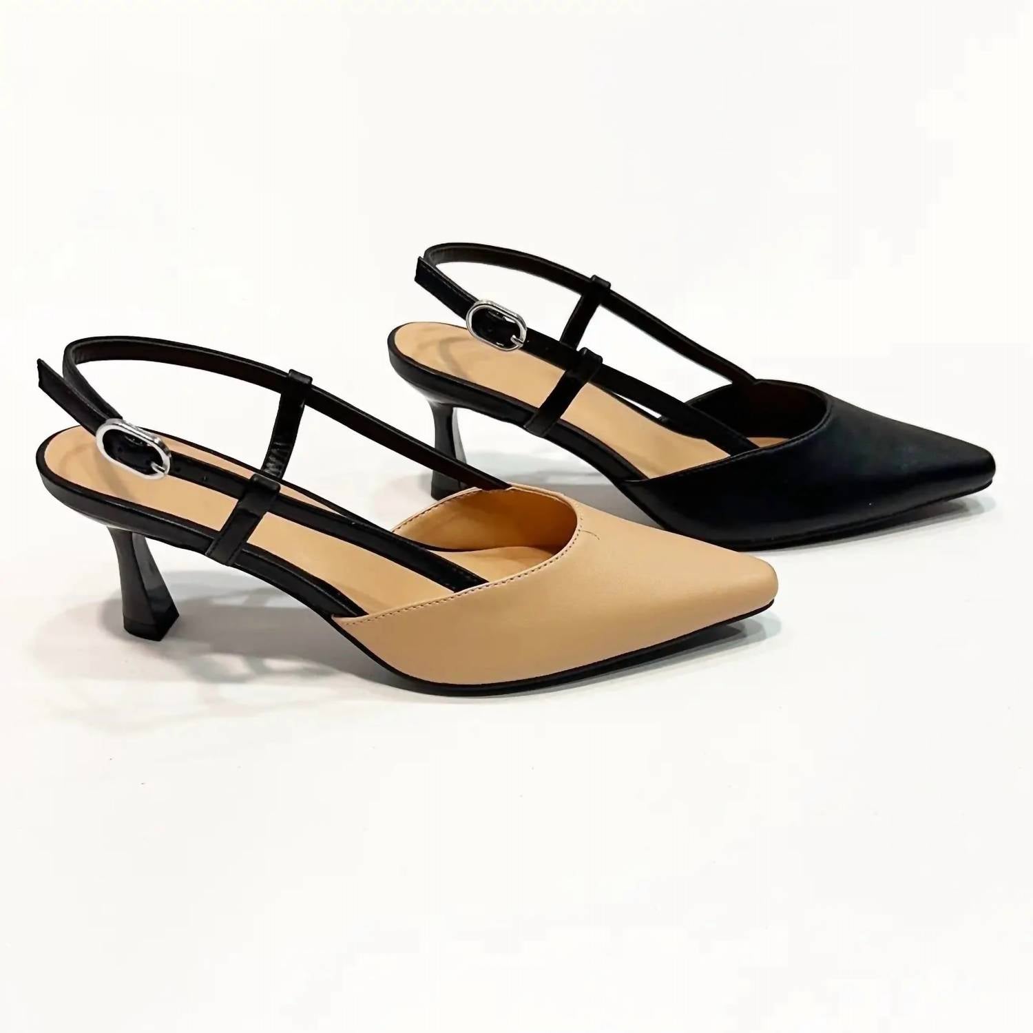 Pierre Dumas - Women's Scarlet Sling Back Kitten Heel