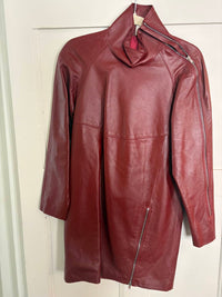 Isabel Marant - Women's Jadeia Leather Mini Dress With Zipper