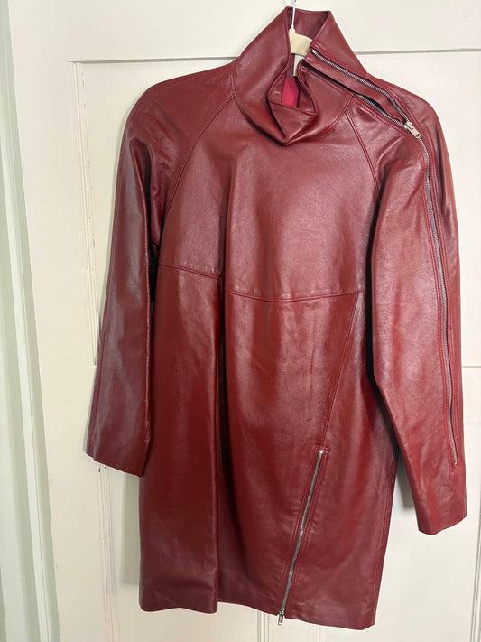 Isabel Marant - Women's Jadeia Leather Mini Dress With Zipper