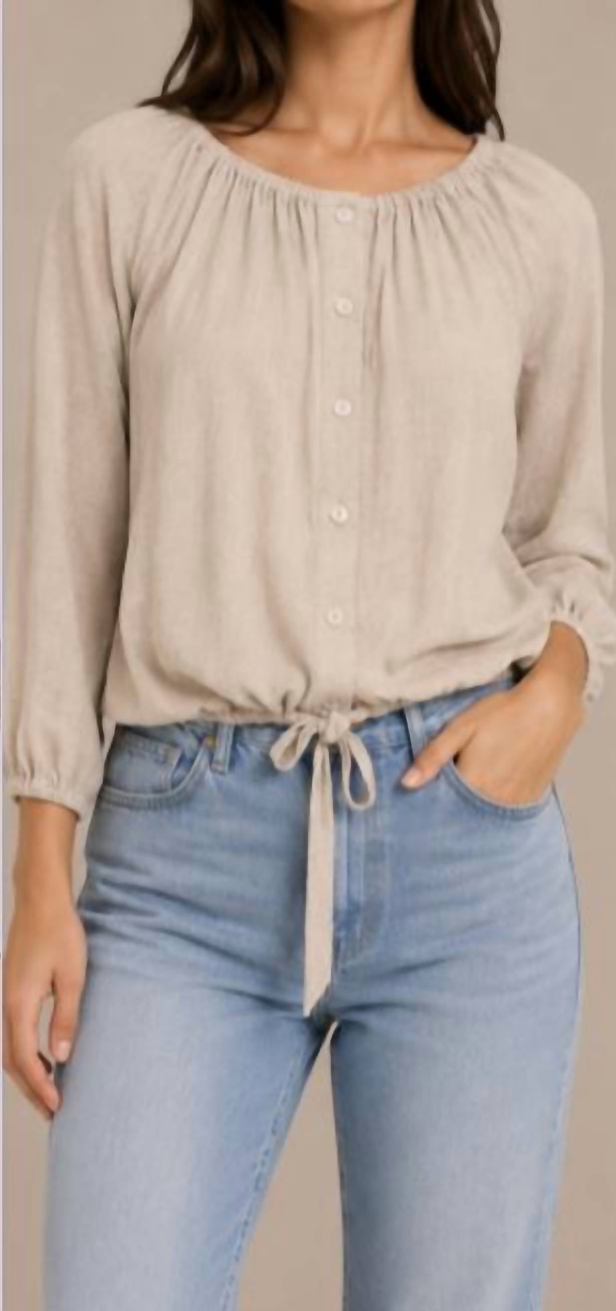 Sole - Blake Tie Bottom Button Down