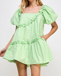 Strut & Bolt - Asymmetric Ruffle Mini Dress