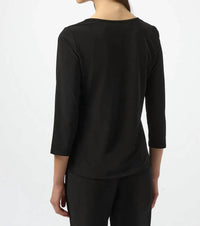 Joseph Ribkoff - V-neck Sequined Straight Top