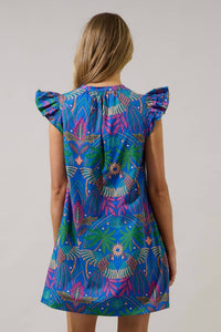 Sugarlips - Yori Tropical Evalyn Ruffle Mini Dress