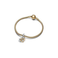 Pandora - Shooting Star Hearts Double Dangle Charm