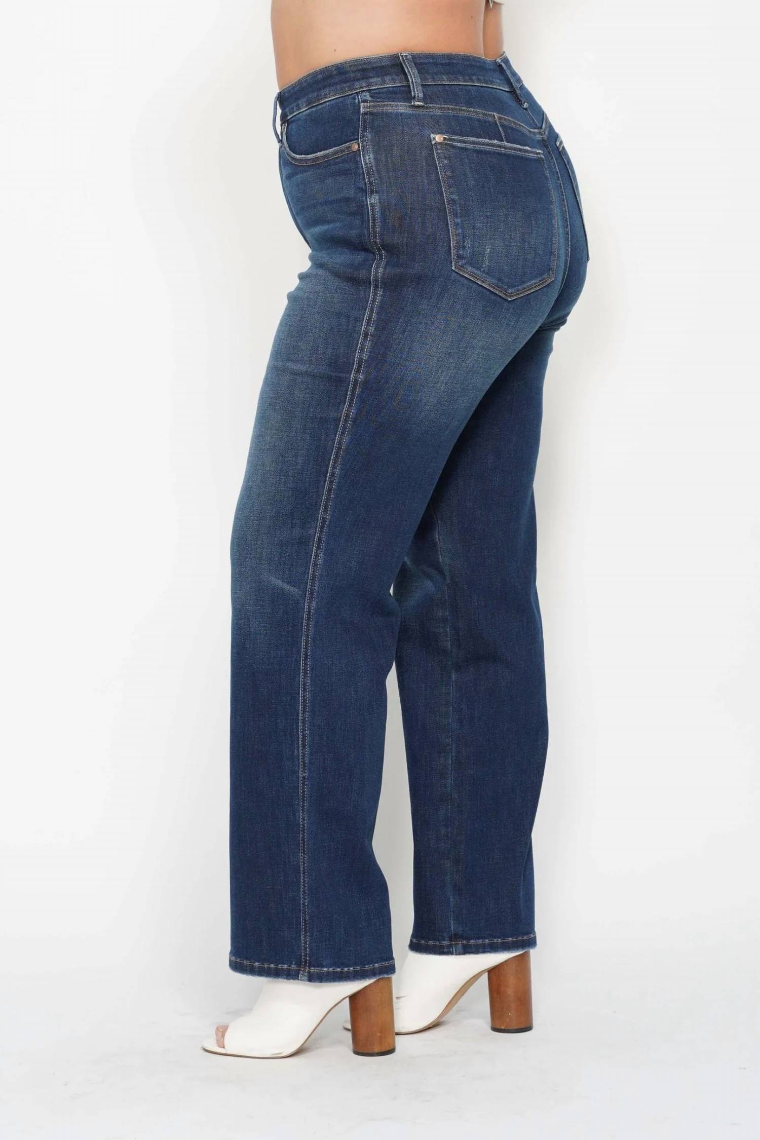 Judy Blue - High Waist Tummy Control Classic Straight Jeans - Plus
