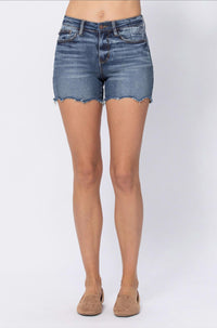 Judy Blue - Paisley Bandana Printed Jean Shorts