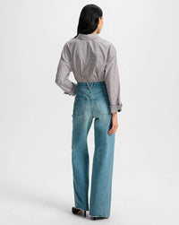 Veronica Beard - Drayond Striped Cuff Sleeve Shirt