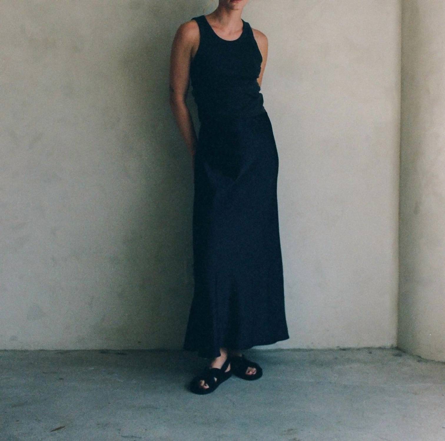A.Ren - Satin Maxi Skirt