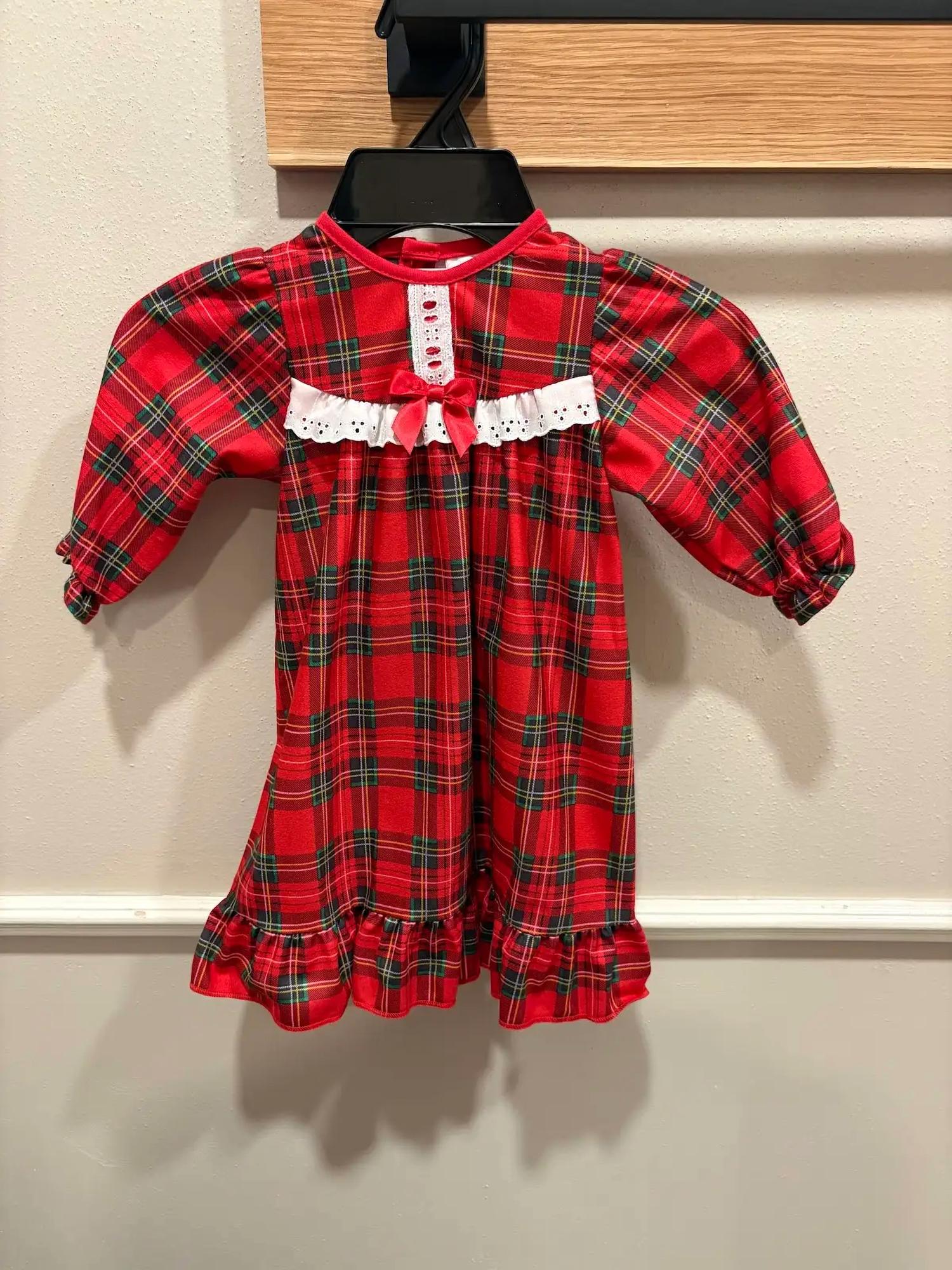 New Icm - Girls Holiday Traditional Long Sleeve Gown