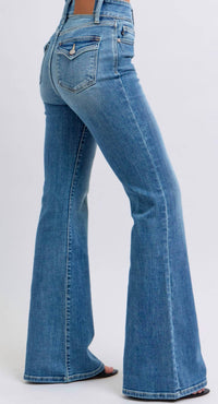 Judy Blue - Fancy Bottoms Flare Jeans