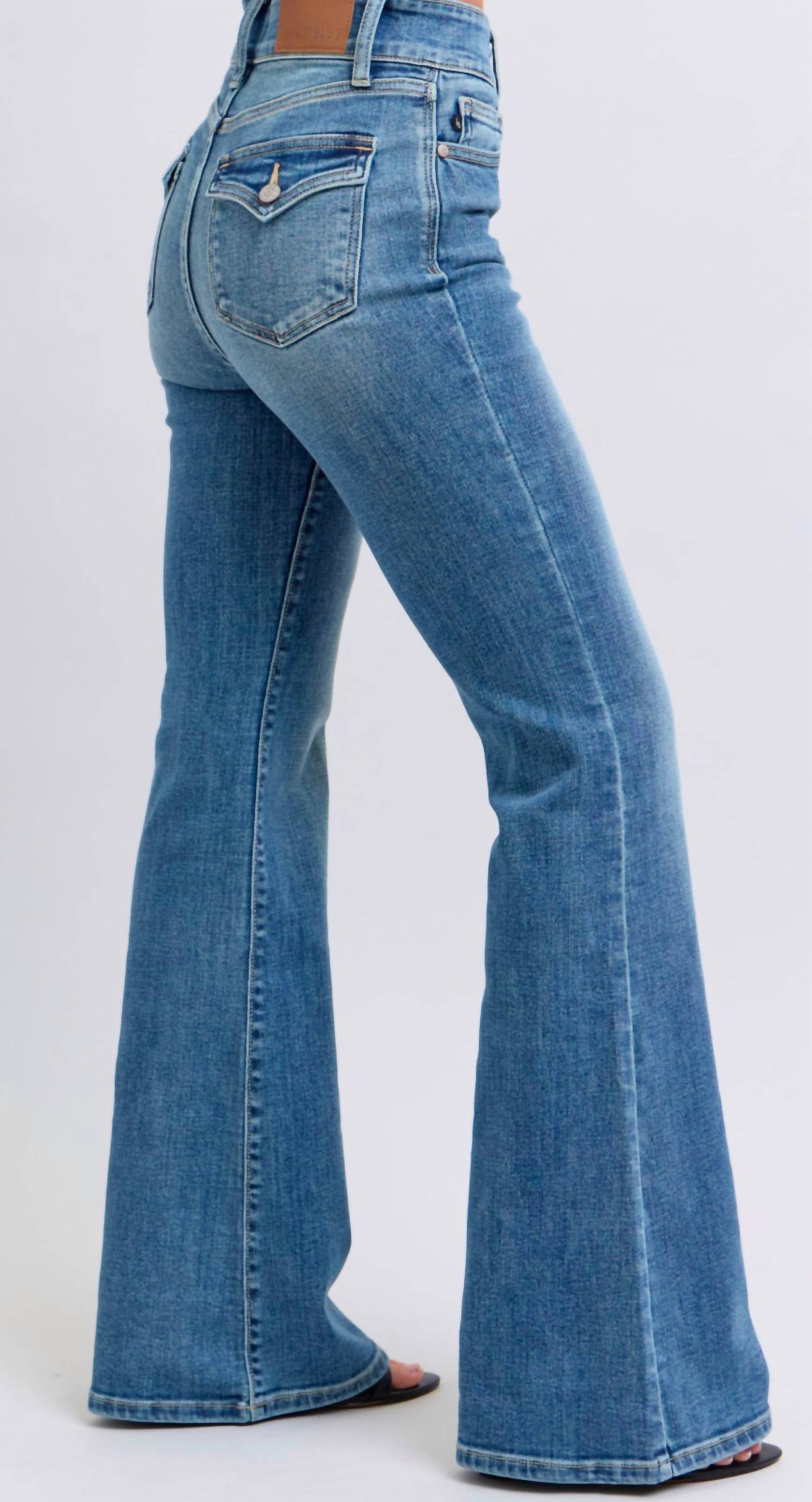 Judy Blue - Fancy Bottoms Flare Jeans