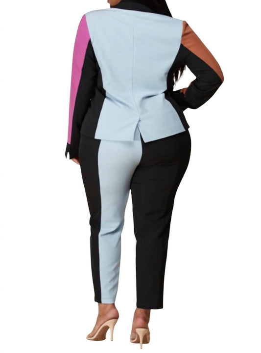 L'Atiste - Colorblock Pant Suit