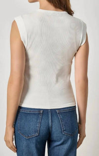 Lilla P - Sunwashed Cap Sleeve Henley Top