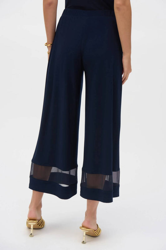 Joseph Ribkoff - Silky Knit And Mesh Crop Pant