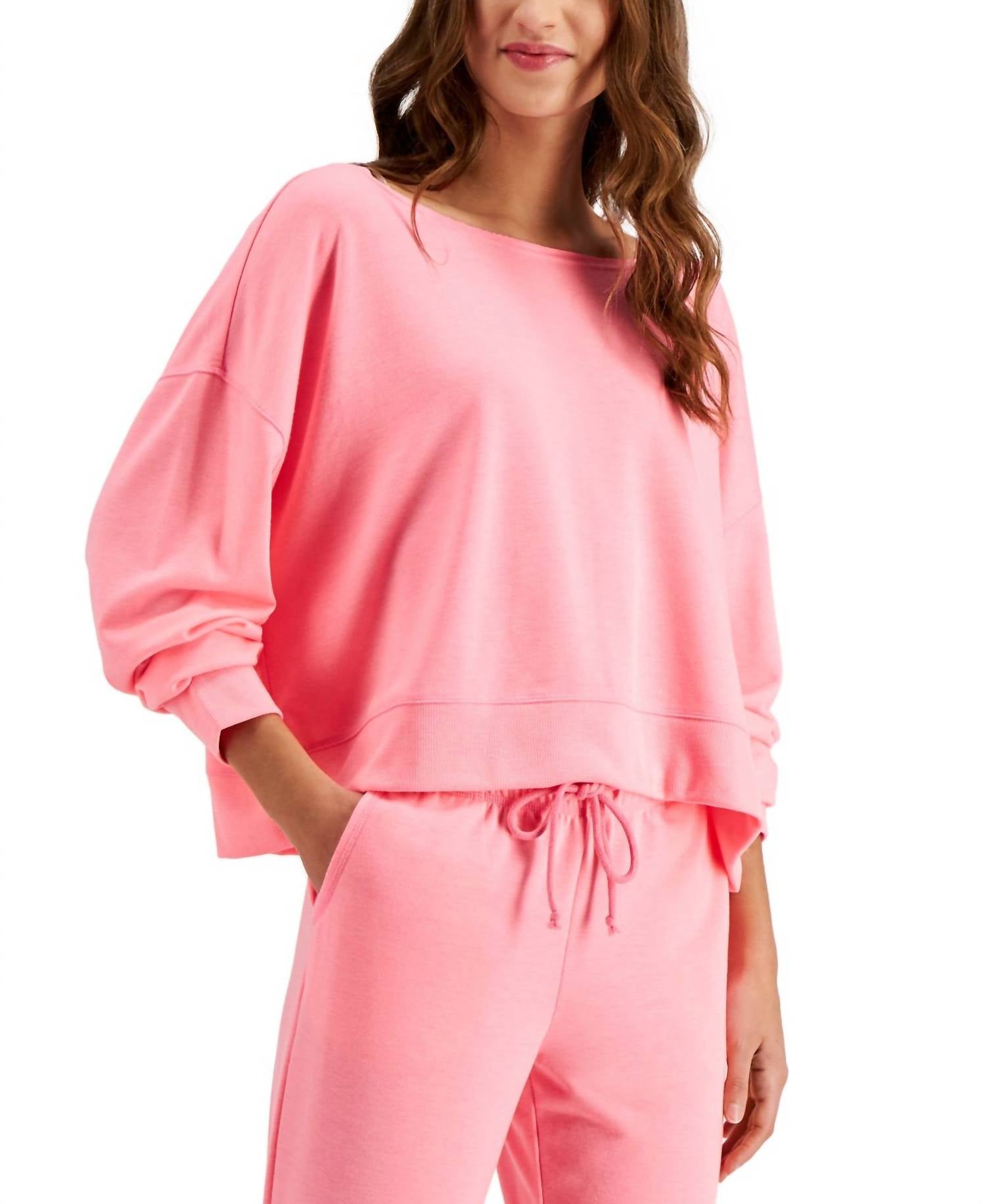 Jenni By Jennifer Moore - Women's On Repeat Super Soft Crew Sleep Top