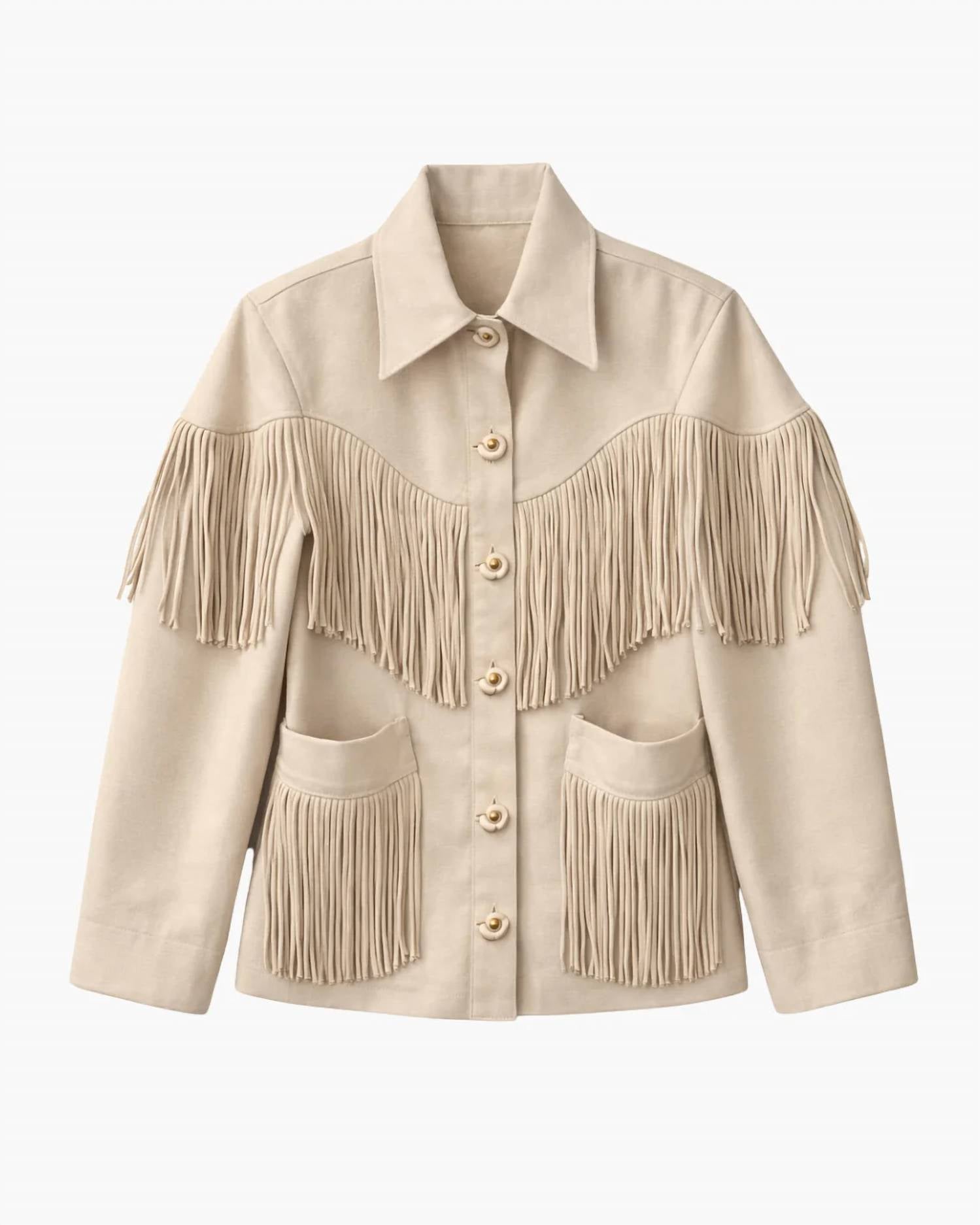 Alix Of Bohemia - Jude Dune Fringe Jacket