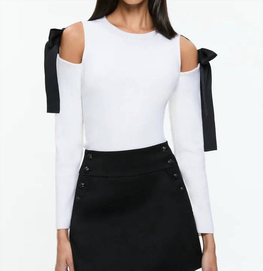 Alice + Olivia - Dara Shoulder Split Top