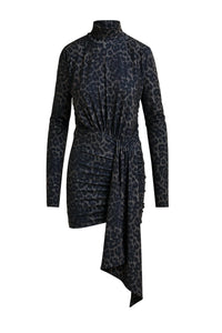 ESSENTIEL ANTWERP IMORTEL DRESS in brown black - women's dress - alternate view