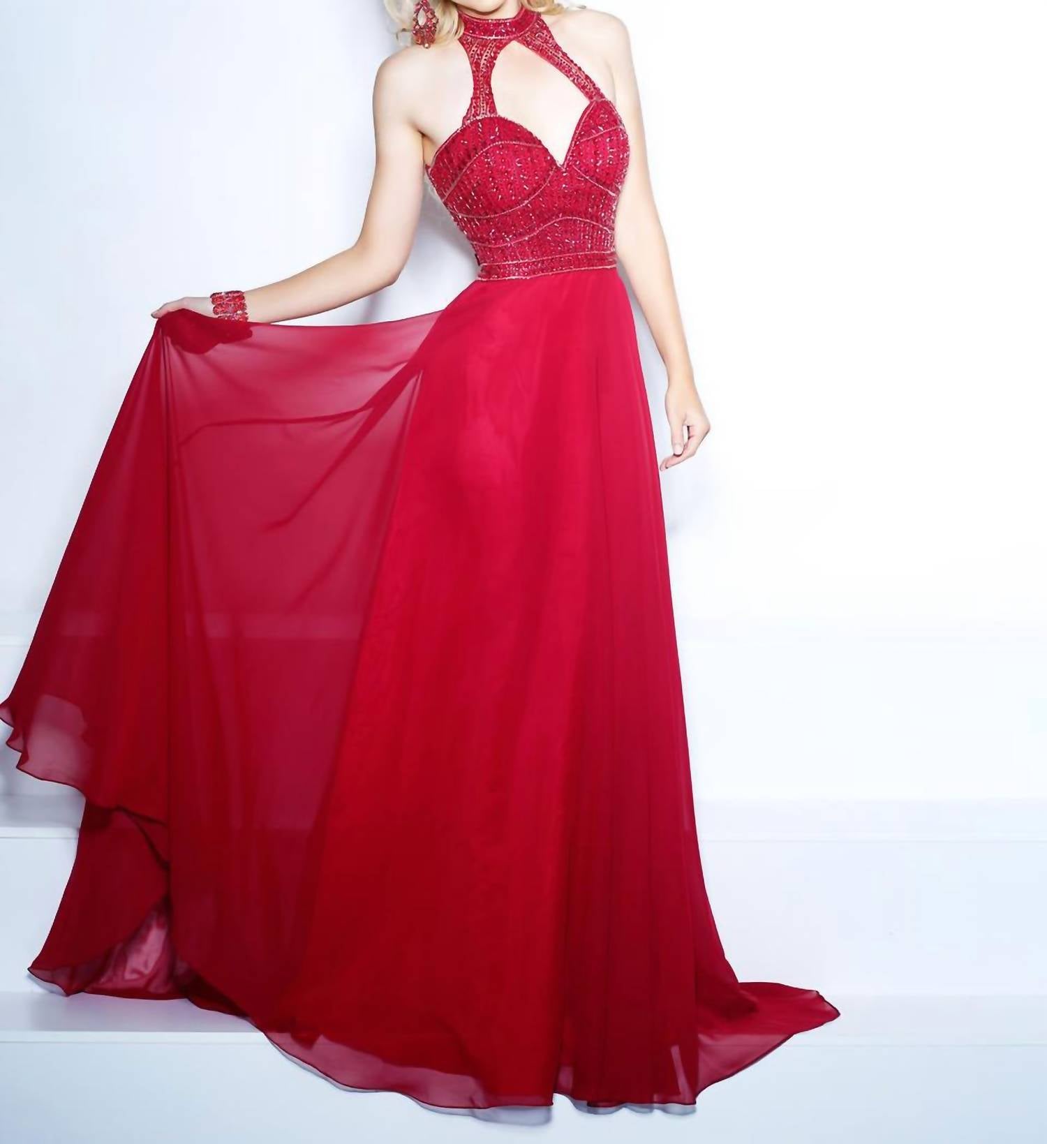 2Cute - Halter Prom Dress - clothing - dresses - maxi