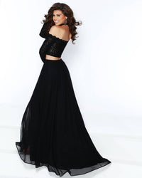 2Cute - Longsleeve Prom Dress - black - clothing - dresses