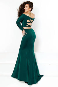 2Cute - Off The Shoulder Prom Dress - clothing - dresses - green