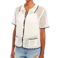 Fifteen Twenty - Gemma Crochet Shirt