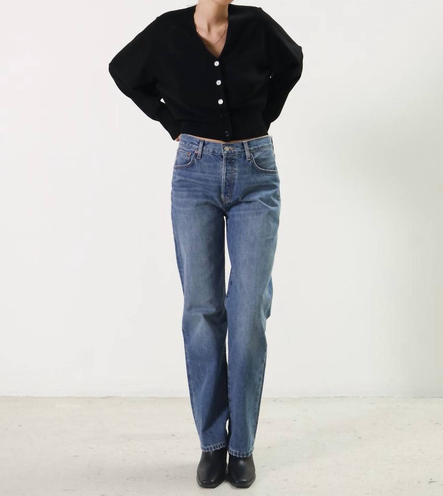 ETICA Altin Straight Loose Fit Jeans in blue - women's jeans