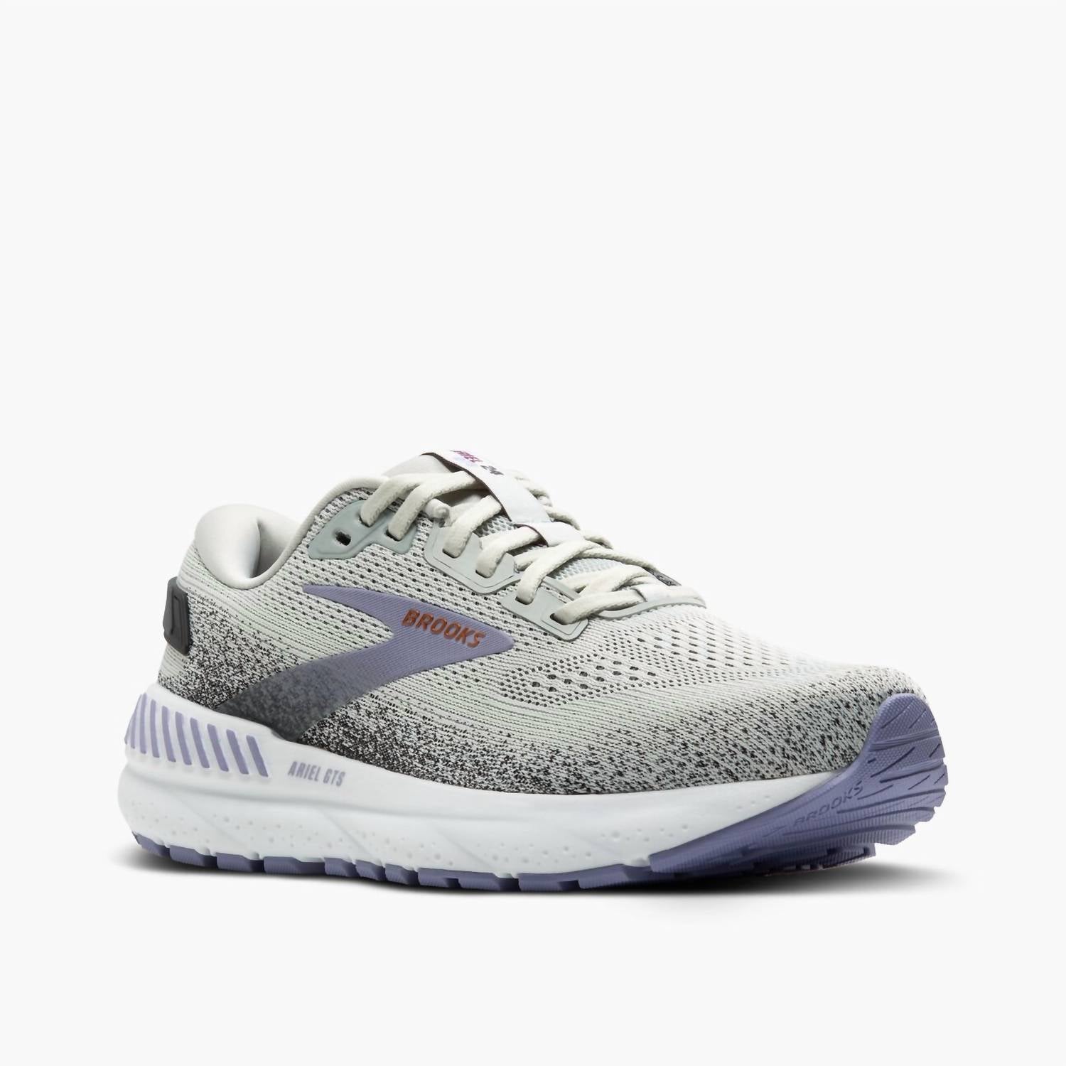 BROOKS Women's Ariel Gts 24 Shoes in mercury ebony sweet lavender - women's shoe