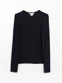 Tibi - Women's Ribbed Crewneck Pullover Tee