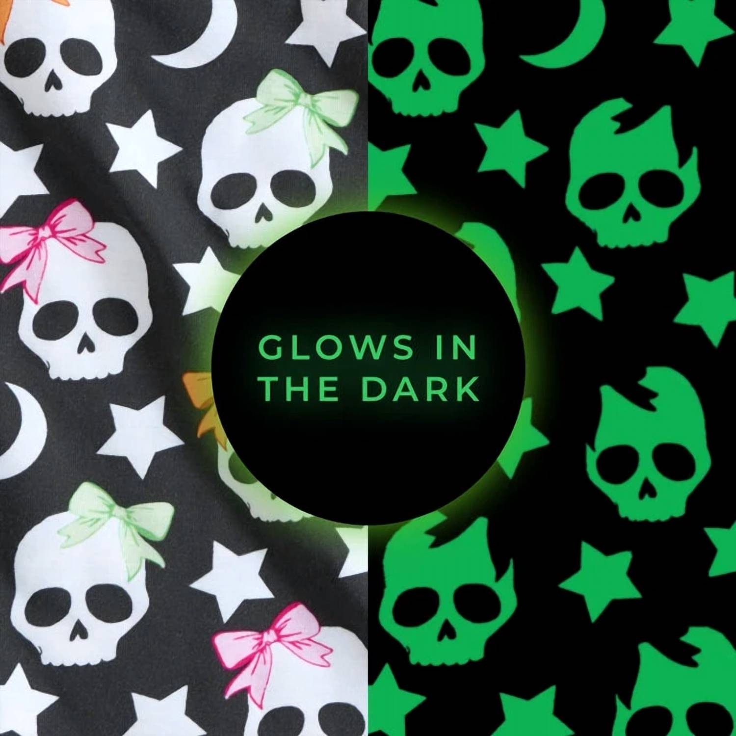 Posh Peanut - Kelly Skelly Glow In The Dark Twirl Dress