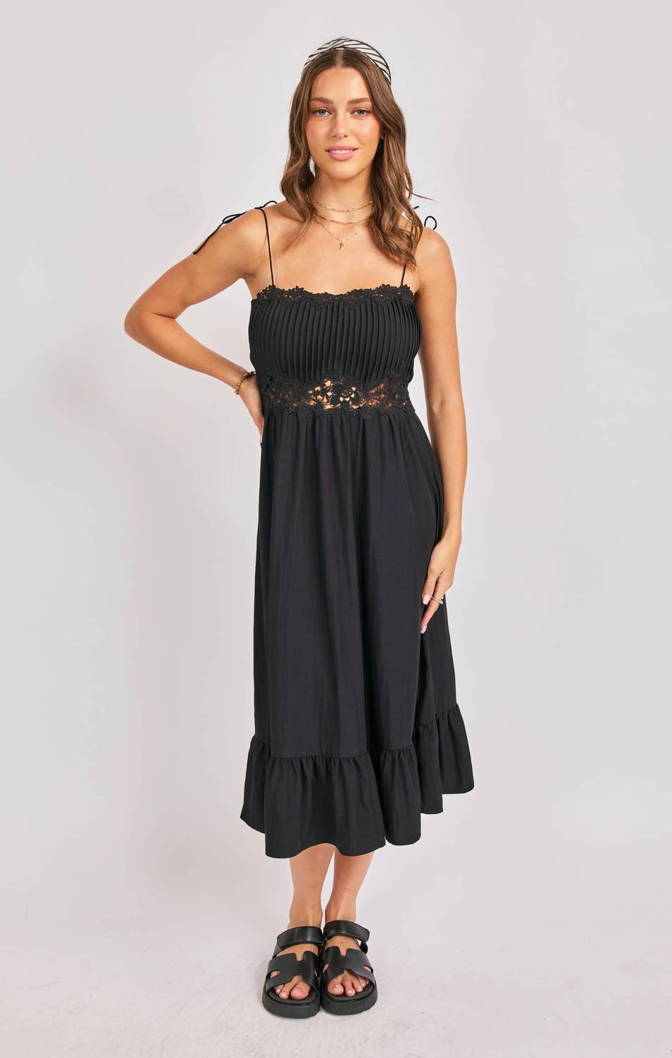 Sadie & Sage - Night Bloom Midi Dress