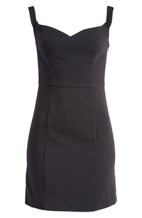 FRENCH CONNECTION Azra Twill Sweetheart Neck Mini Dress in black - women's dress - view 5