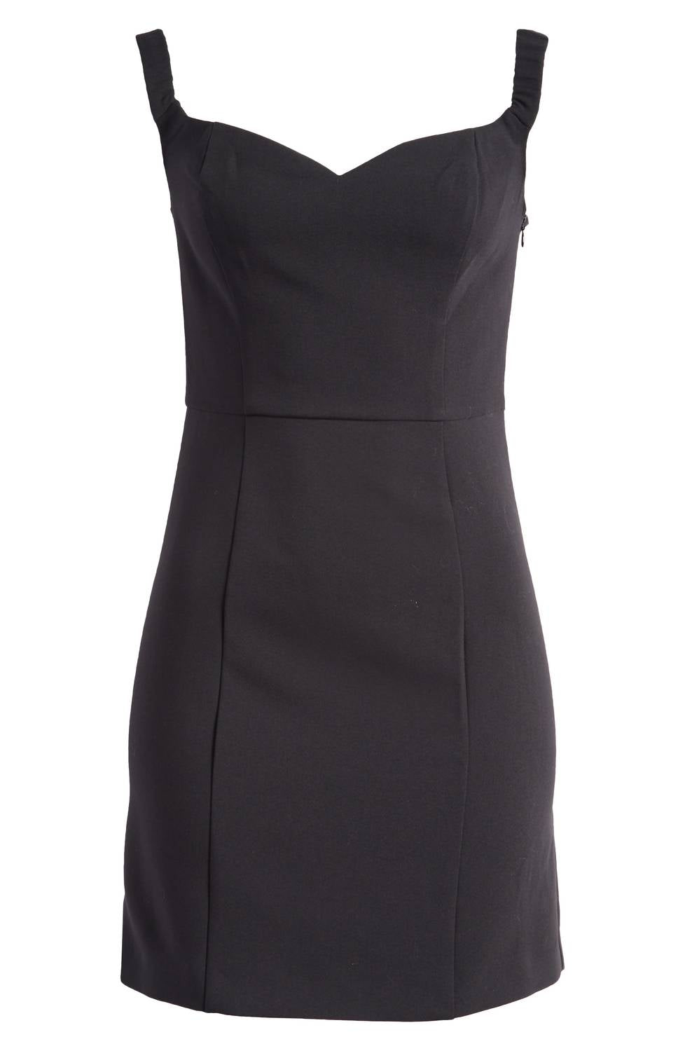 FRENCH CONNECTION Azra Twill Sweetheart Neck Mini Dress in black - women's dress - view 5
