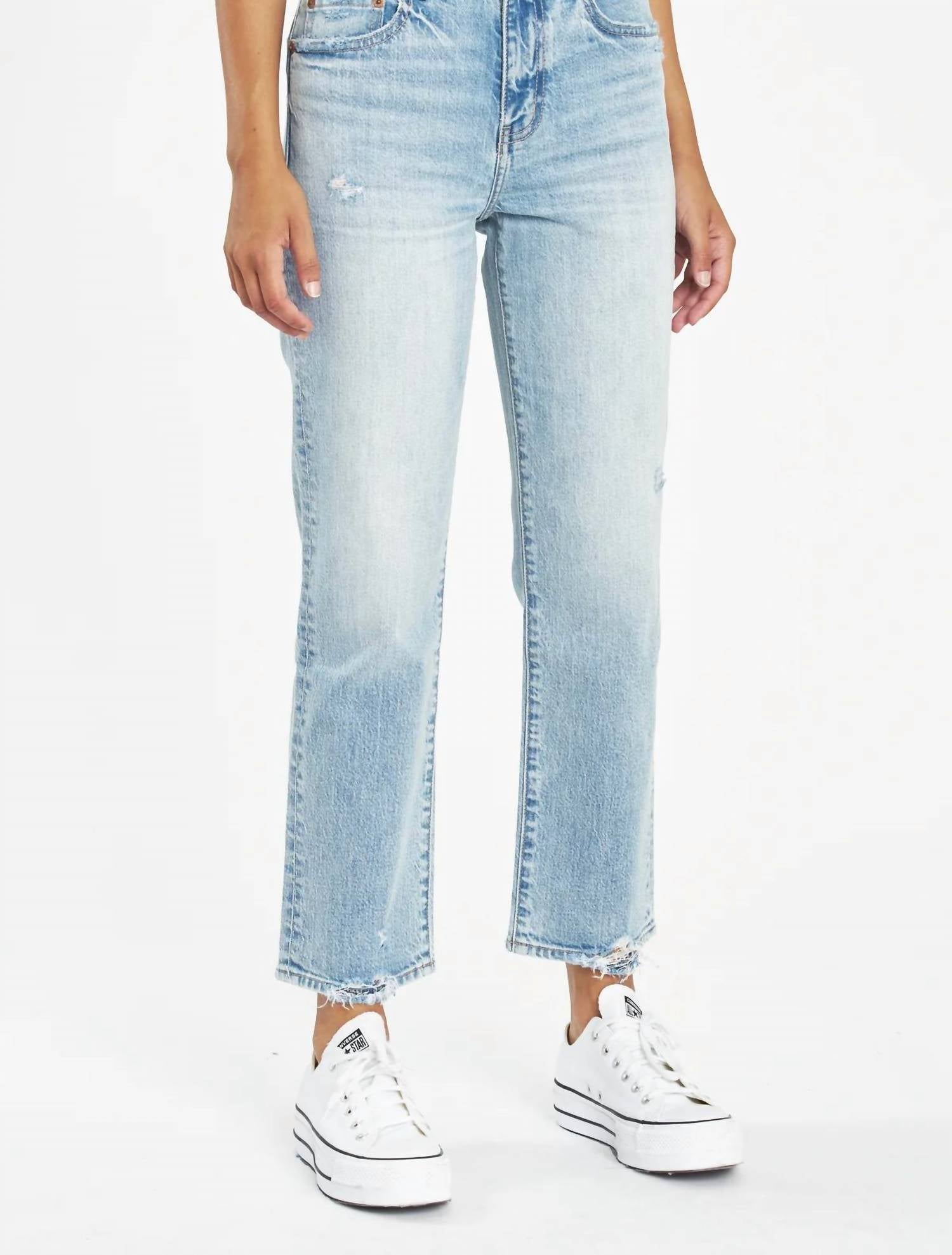 Daze - Straight Up High Rise Straight Jeans