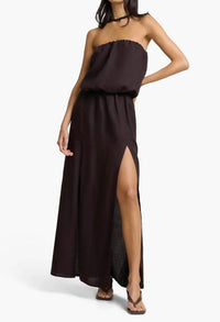 Onia - Air Linen High Slit Maxi Dress
