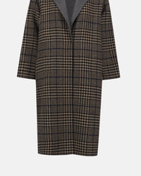 Joseph Ribkoff - Plaid Long Overcoat