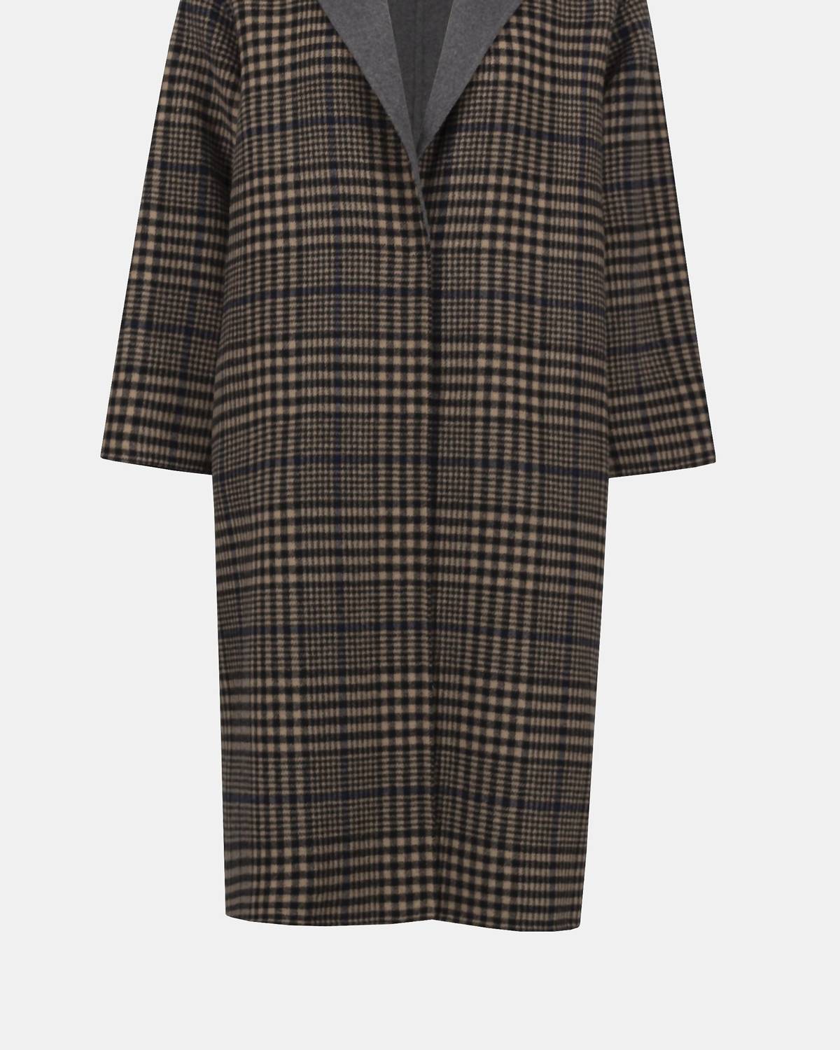 Joseph Ribkoff - Plaid Long Overcoat