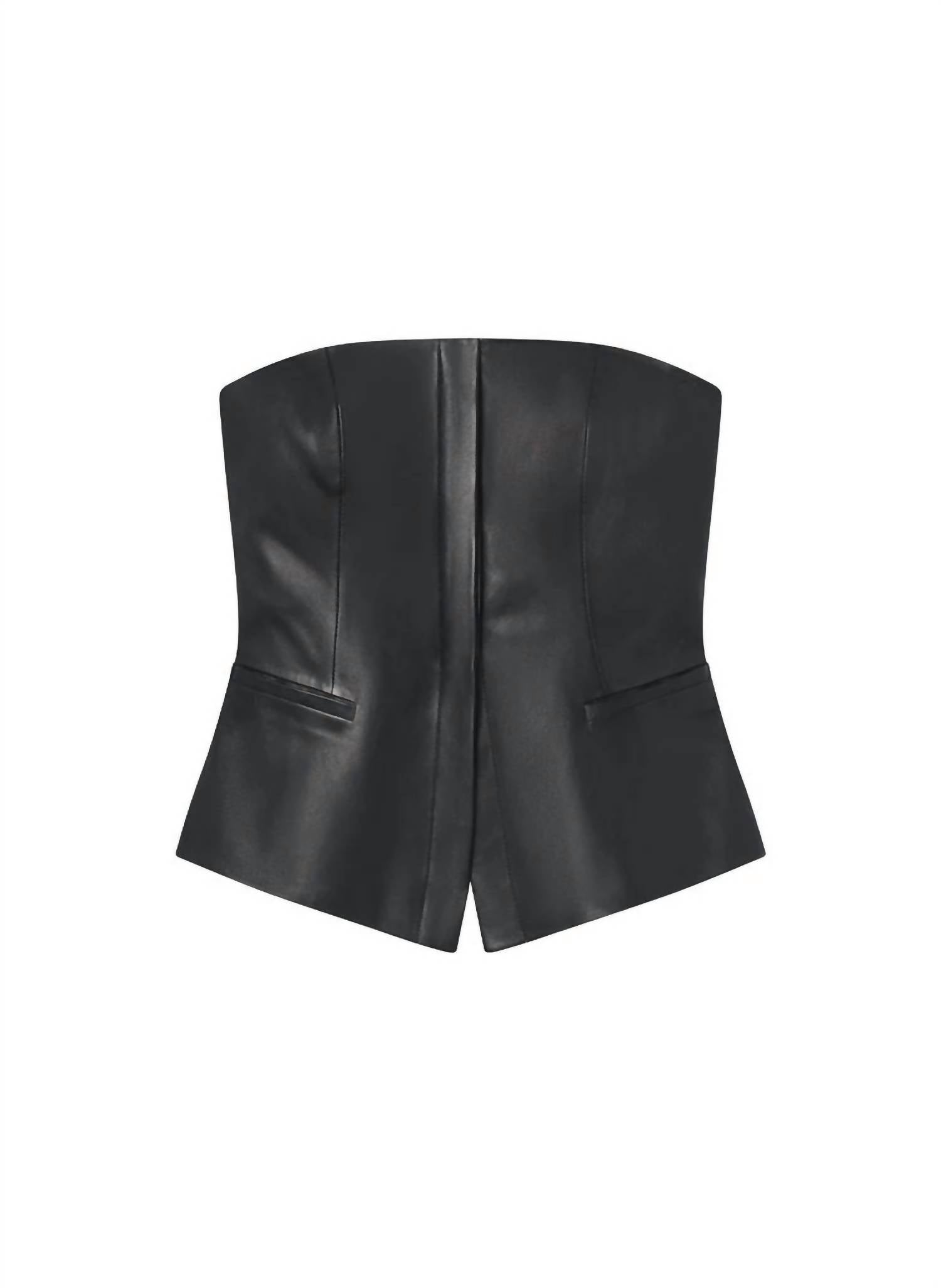 A.L.C. - Renee Strapless Leather Top