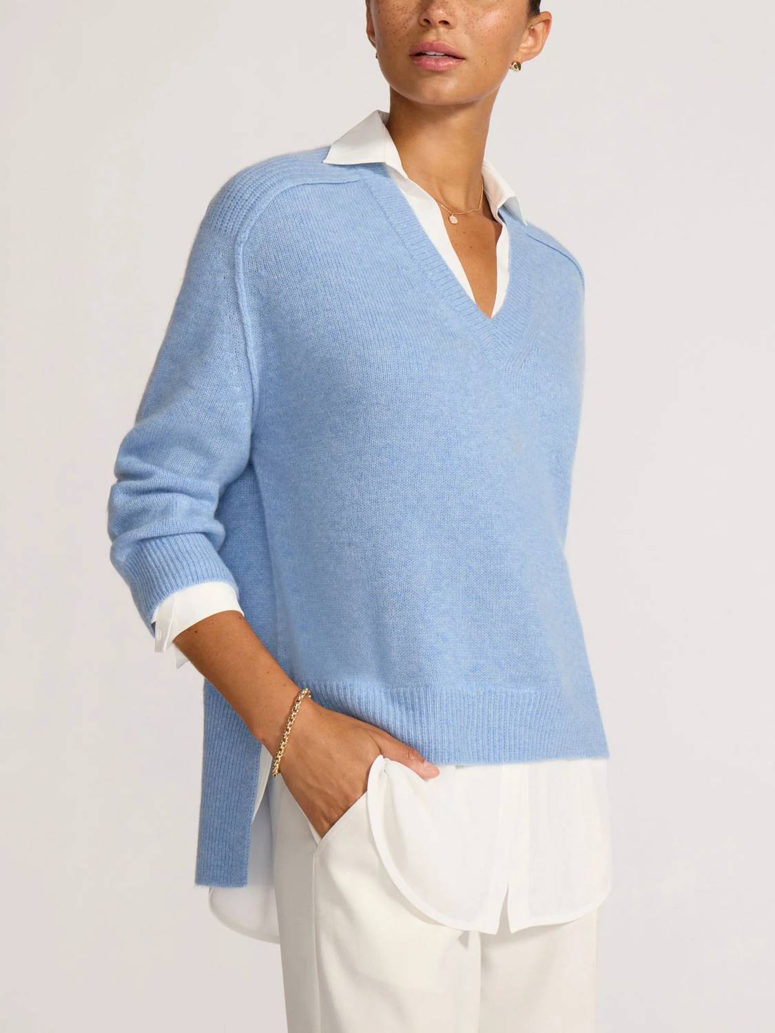 Brochu Walker - Looker Layered V-neck Pullover Sweater