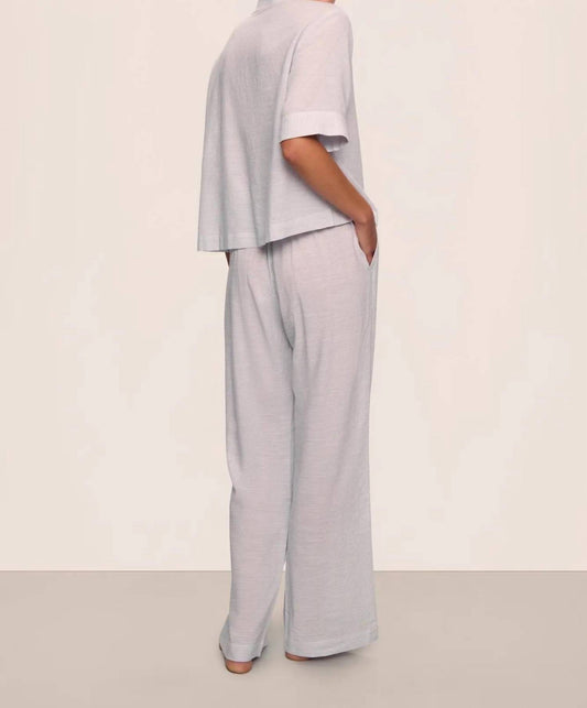 Eberjey - Nautico Relaxed Short Sleeve & Pant Pajama Set