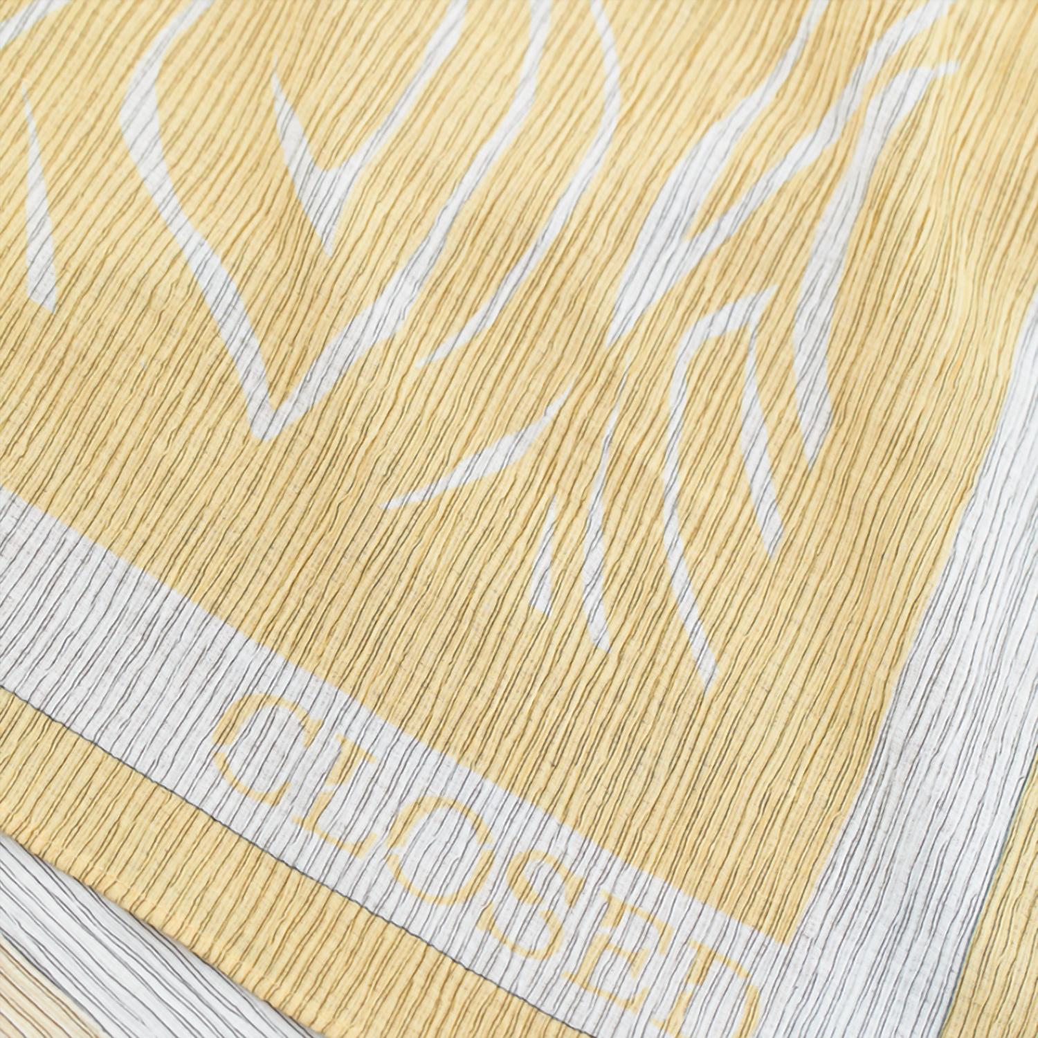 CLOSED Women's Pop of Color Scarf in calamatta yellow - women's scarf - detail view