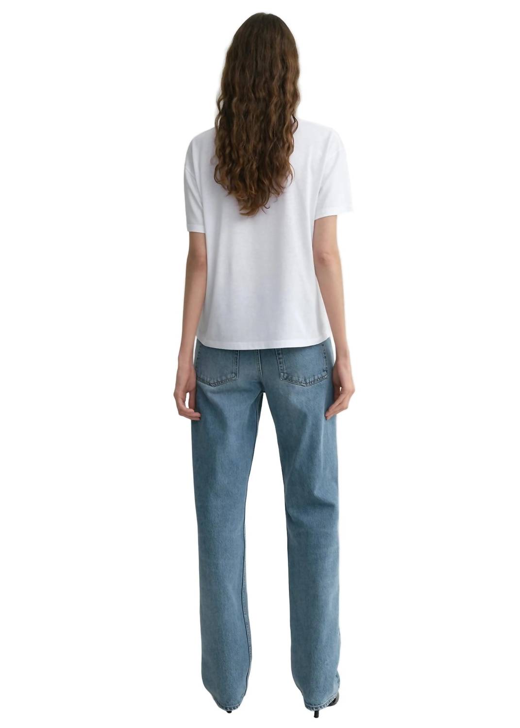 TOTEME Low Straight Jeans in true vintage - women's jeans - alternate view