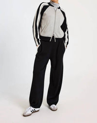 Brodie Cashmere - Valerie Stripe Bomber Jacket